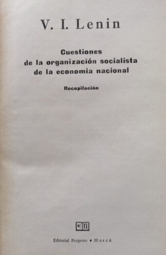 Cuestiones de la organización socialista